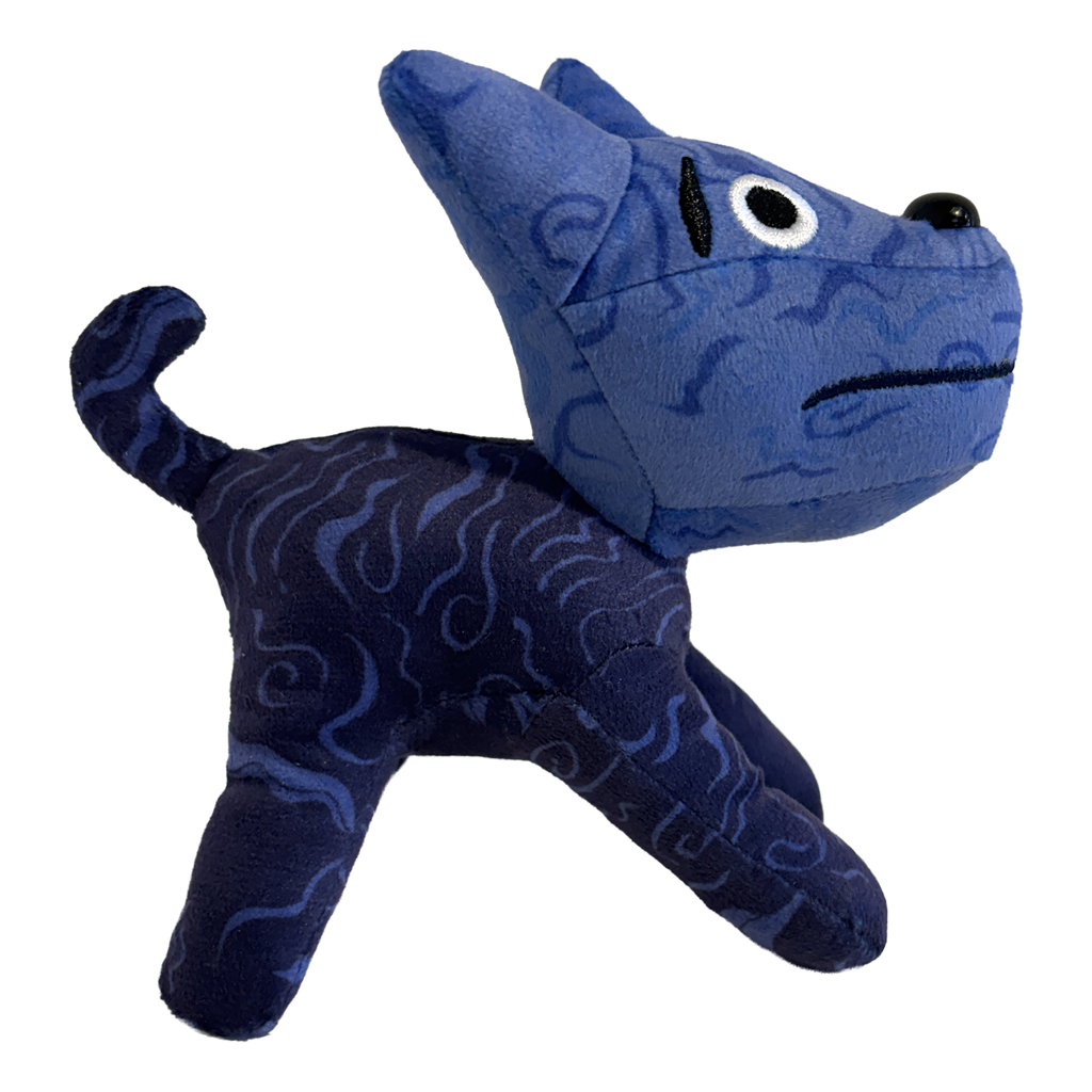 Blue James Marriott dog plush toy